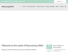 Tablet Screenshot of discoveringdna.com